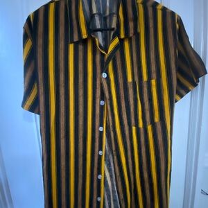 Men’s Striped Button Down